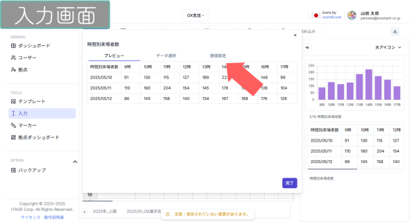 閾値設定